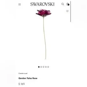 スワロフスキー Garden Tales ローズ ボール オーナメント❤ SWAROVSKI スワロフスキー ガーデンテイルズ コレクション
